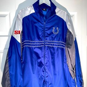 Reebok Indianapolis Colts NFL SI Men’s Windbreaker Jacket 1990s XL Blue Team